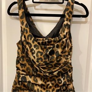 Express XS leaped print top